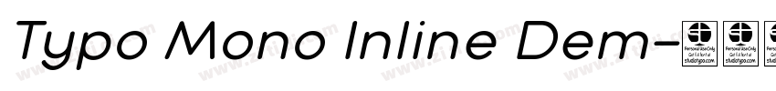 Typo Mono Inline Dem字体转换